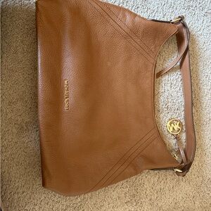 Michael Kors Brown Leather Shoulder Bag